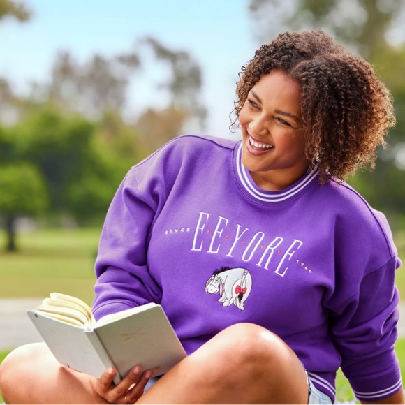 Disney Tops - Disney Eeyore Pullover Crewneck Sweatshirt Adult M Winnie the Pooh NWOT